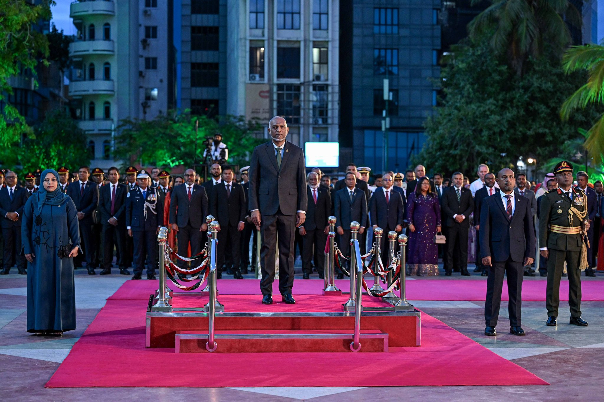 Maldives begins 61st Independence Day celebrations with national flag-hoisting ceremony