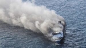 Five dead, dozens missing after Indonesian ferry catches fire