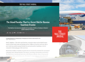 WSJ: Hundreds of Millions in Goods Bound for Russia Passed Through Malé