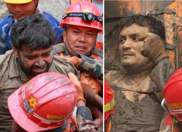 Two workers rescued alive after nine days trapped in Nepal Hydropower tunnel