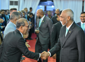 Former President Nasheed attends PNC congress as guest