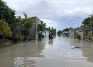 Gemanafushi Records Highest Rainfall as Heavy Rain Floods Male’ Streets